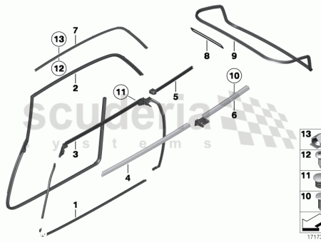Photo of Outer weatherstrip left 51 35…