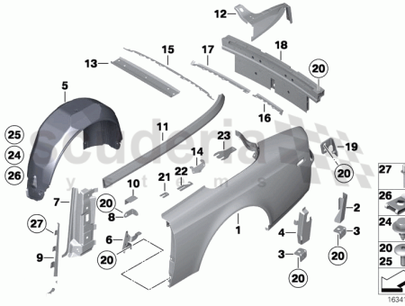 Photo of Cover wheel housing rear right 51 11…