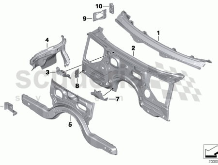Photo of Left engine compartment partition 41 00…