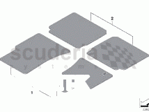 Photo of Set floor mats lambskin front 51 47…