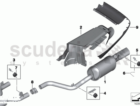 Photo of Heat insulation rear silencer left 51 48…