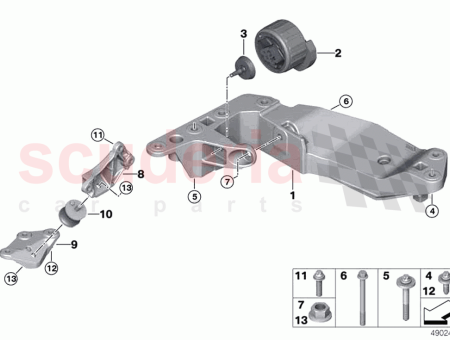 Photo of Gearbox supporting bracket…