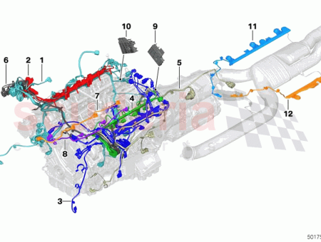 Photo of wiring harness engine grbx module…