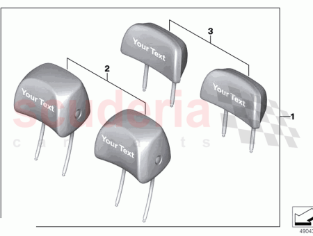 Photo of Retrofit headrest kit Text full set…