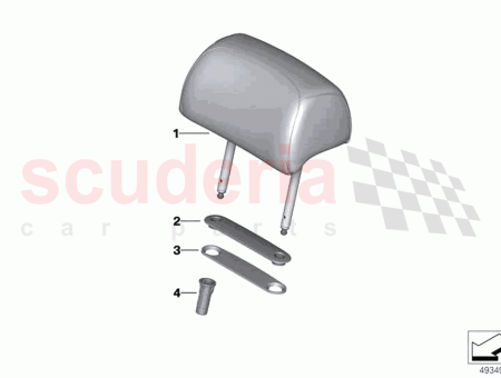 Photo of Headrest Basis leather…