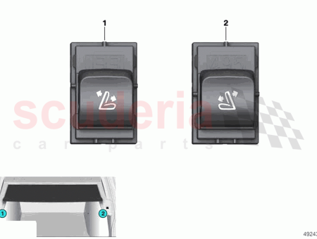 Photo of Switch backrest adjustment right…