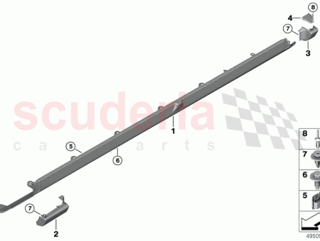 Photo of Side sill trim panel lug rear left…