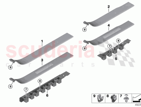 Photo of Door sill strip front right 51 47…