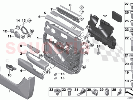 Photo of Armrest top rear right…