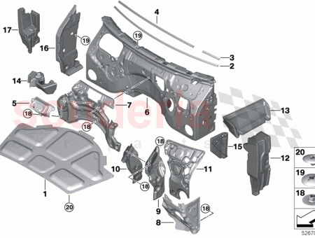 Photo of Sound insulation A pillar bottom right…