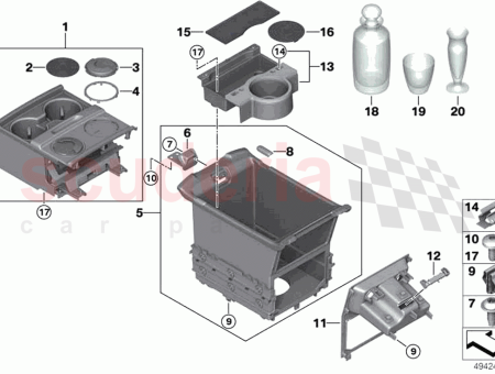 Photo of Storage compartment armrest…