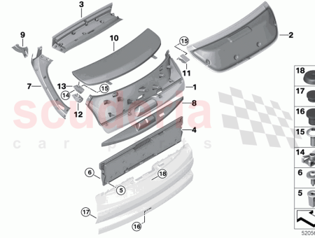 Photo of Support parcel shelf right…