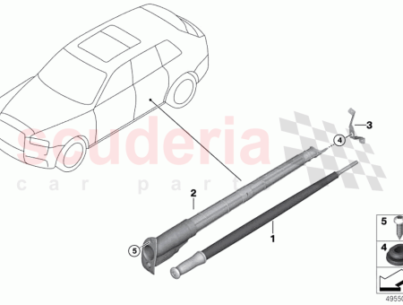 Photo of Bracket umbrella holder left 41 00…