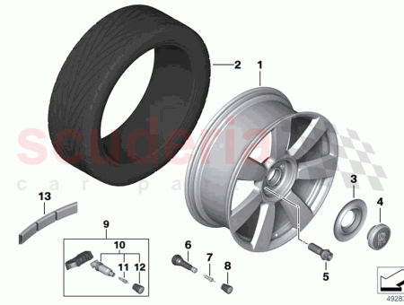 Photo of Light alloy rim polished…