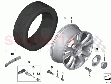 Photo of Light alloy rim polished…