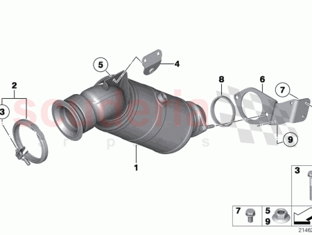 Photo of RP Catalytic converter near engine…