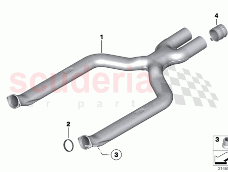 Photo of Front pipe with X joint…