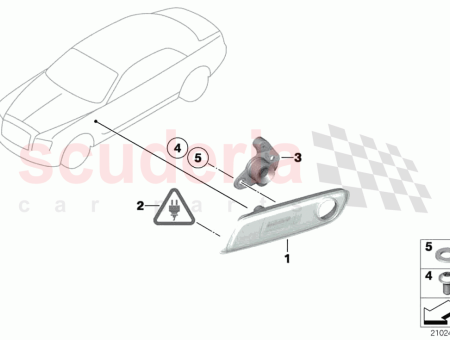Photo of Side marker light front left 63 14…