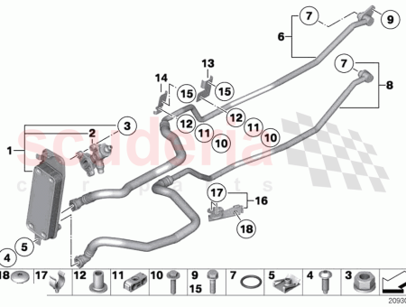 Photo of Oil cooling pipe inlet…