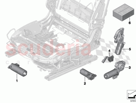 Photo of Drive longitudinal seat adjustment left…