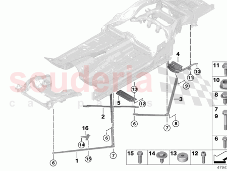 Photo of Diagonal strut rear right…