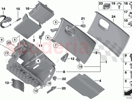 Photo of Rubber insert glove box…