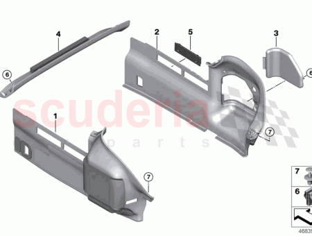 Photo of Rear right trunk trim…