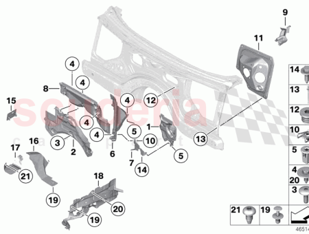 Photo of Cover front axle support bottom right…