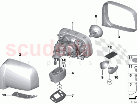 Photo of Support ring outside mirror primed right…
