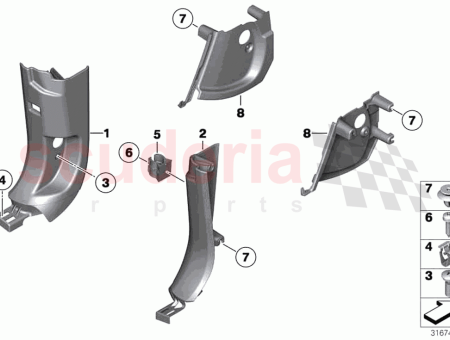 Photo of Lateral trim panel bottom front right…
