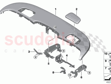 Photo of Bracket rollover protection centre right…