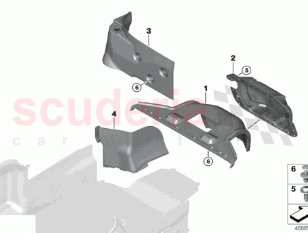 Photo of Trim panel trunk partition…