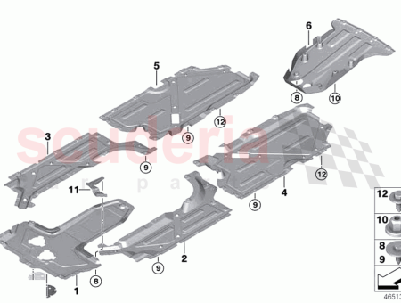 Photo of Underbody panelling rear…