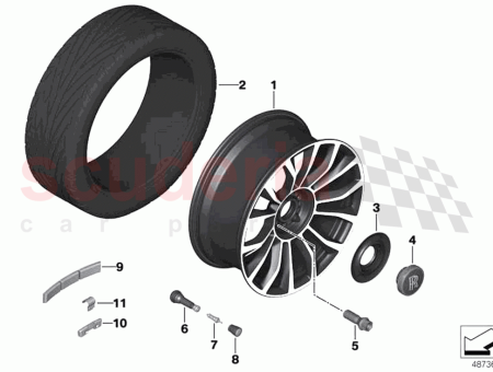 Photo of Light alloy rim polished…