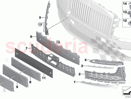 Photo of Bumper trim front centre…