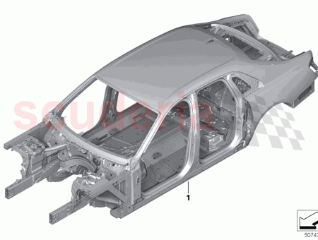 Photo of Body carcass with vehicle ID number 41 00…