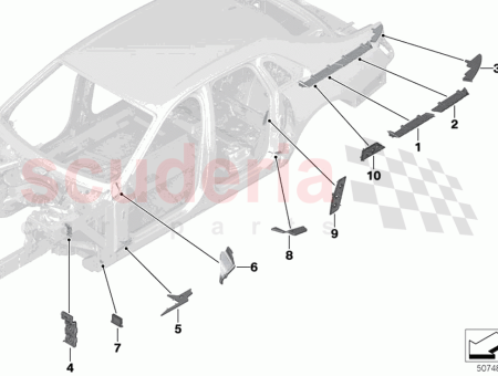 Photo of Shaped part A pillar bottom right…