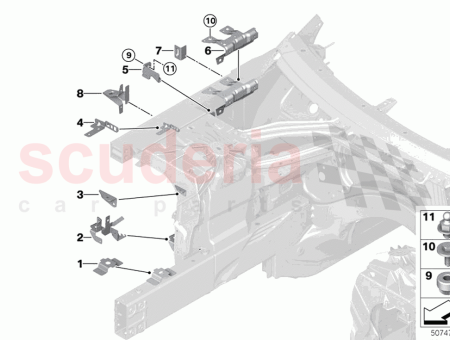 Photo of Bracket for gas spring right…