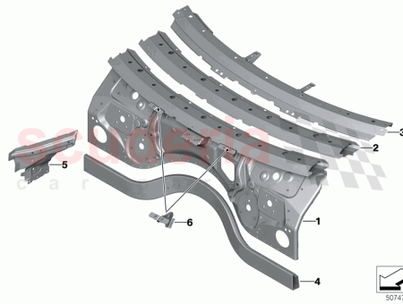 Photo of Attachment part cowl panel bottom…