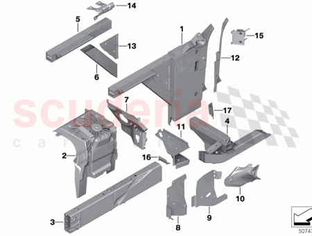 Photo of Holder hinge bonnet left…