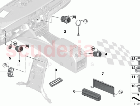 Photo of Holder fresh air grille left…