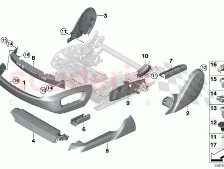 Photo of Support trim seat front right…