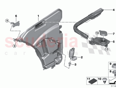 Photo of Wash pump fluid container…