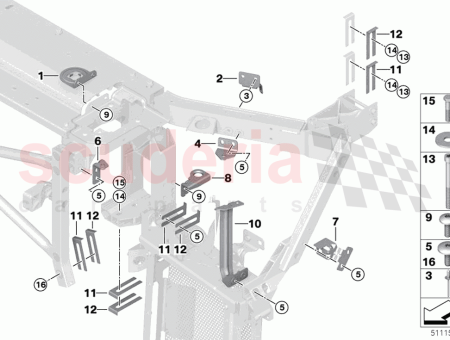 Photo of Headlight support outer right…
