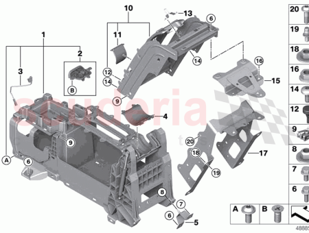 Photo of Holder rear console top…