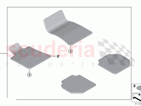 Photo of Set of floor mats Velours…