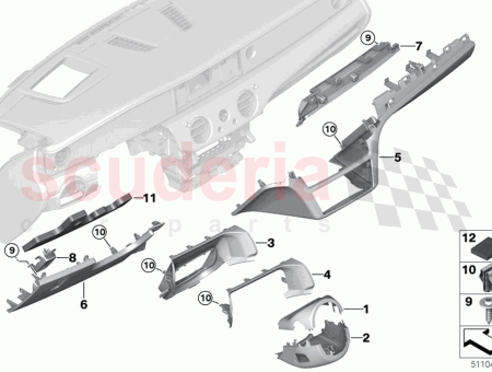 Photo of Gap cover steering column outer RHD…