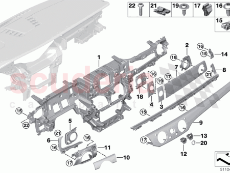 Photo of Driver instrument panel outer trim…
