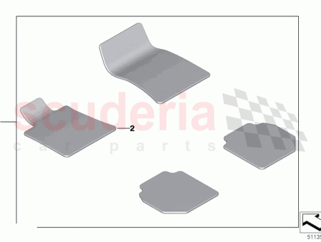 Photo of Lambskin floor mat driver s side…