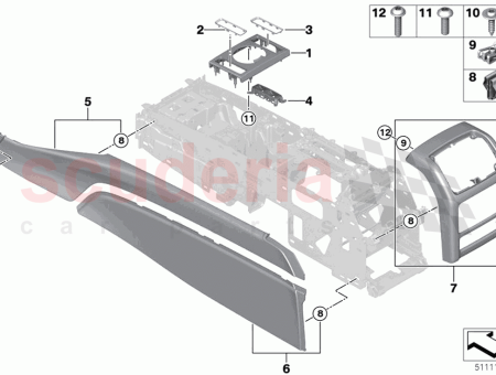 Photo of Trim panel centre console bottom left…
